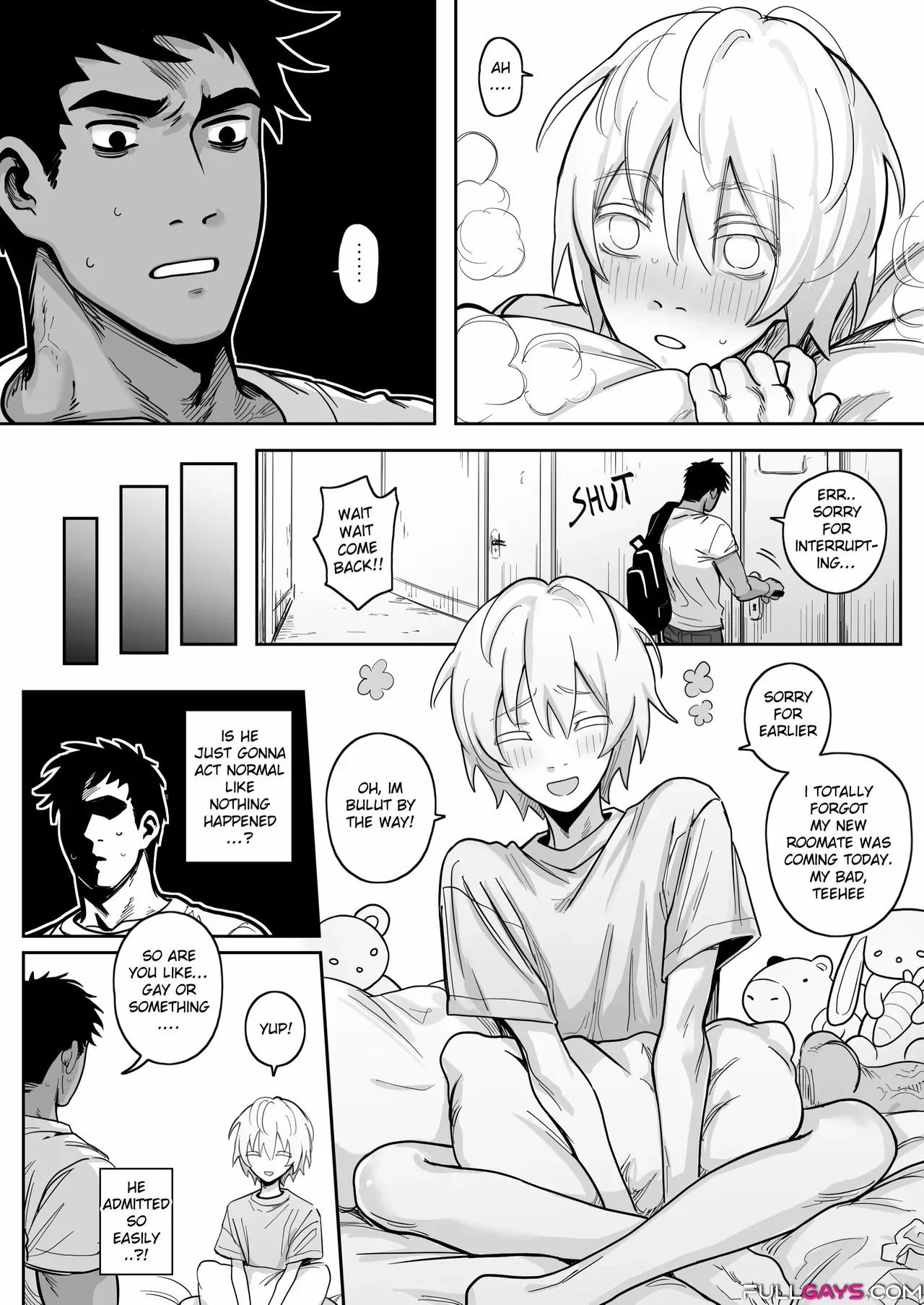 Teaching My Perverted Roommate a Lesson - Manga Gay Comics