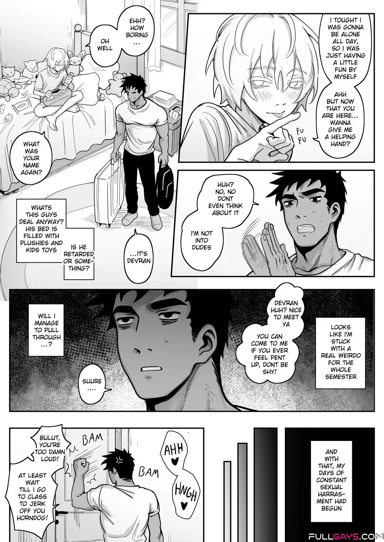 Teaching My Perverted Roommate a Lesson - Manga Gay Comics