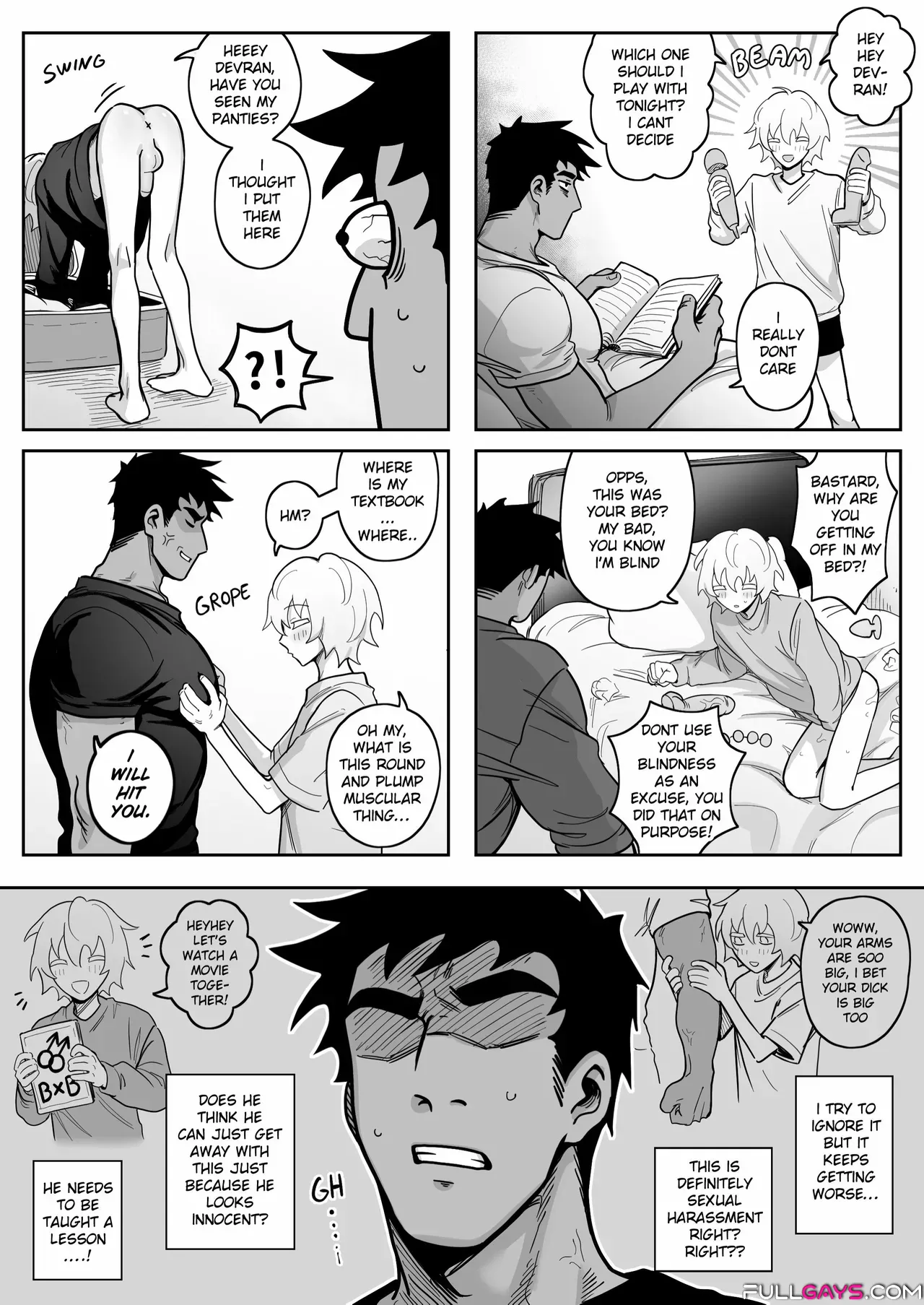 Teaching My Perverted Roommate a Lesson - Manga Gay Comics