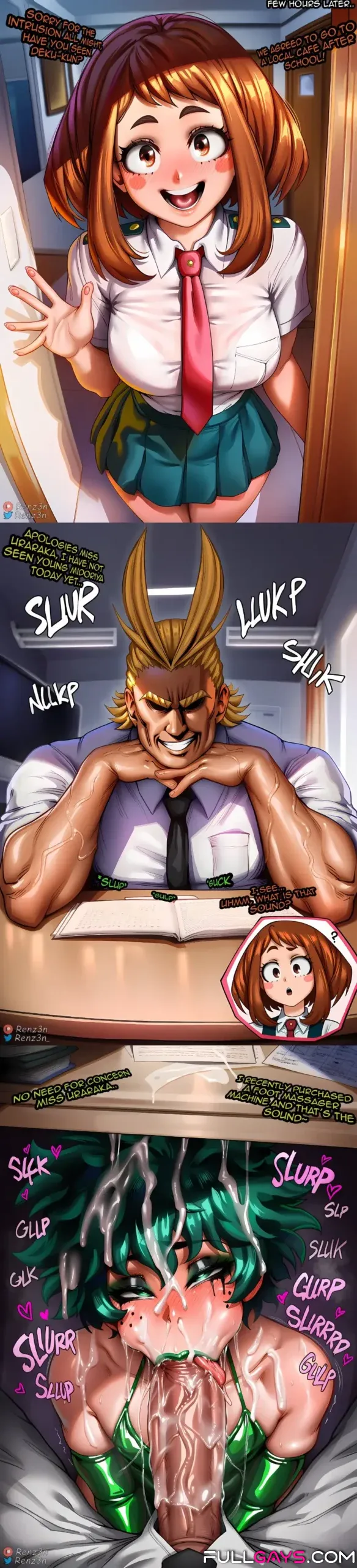 Special Training with All Might: DNA merging (My Hero Academia) - Manga Gay Comics